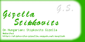 gizella stipkovits business card
